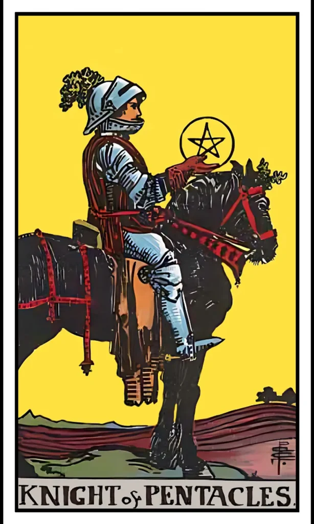 Ο Ιππότης Πεντάλφα κάρτα ταρώ Rider-Waite